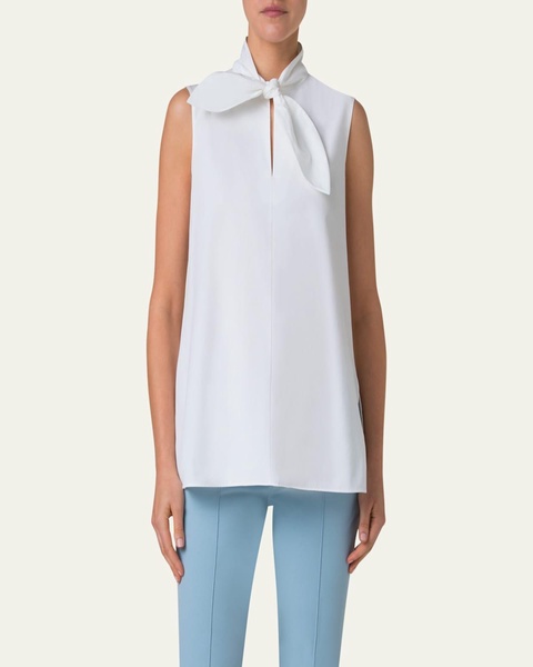Tie Knot Heavy Cotton Poplin Blouse