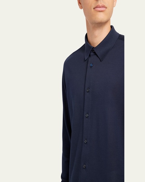 Men's Silk Pique Sport Shirt