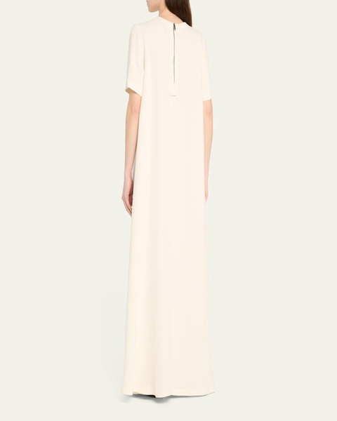 Long Silk T-Shirt Dress