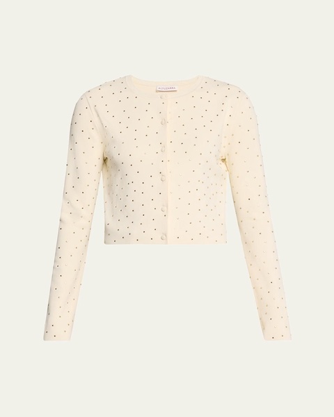 Ferris Studded Jersey Cardigan