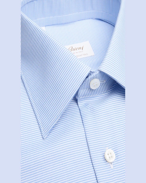 Men's Cotton Mini Houndstooth Dress Shirt