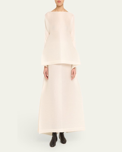 Paneled Pleats Top
