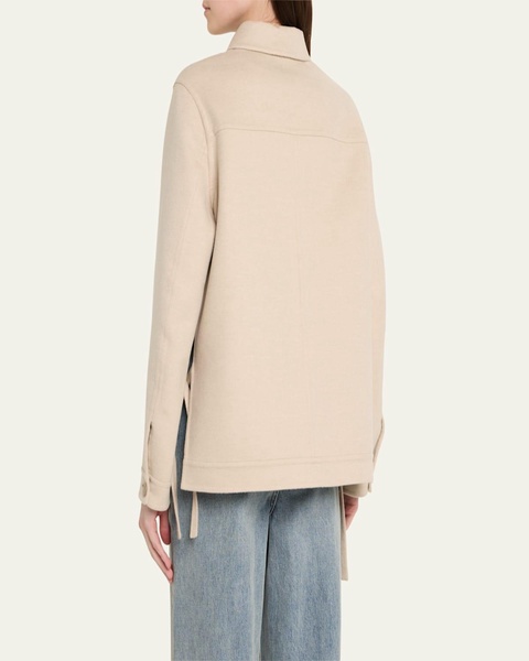 Cashmere Blend Workwear Jacket with Anagram Pocket