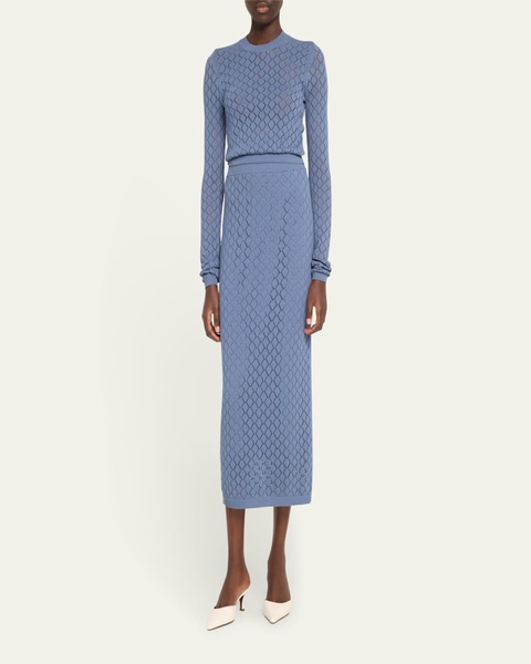Addison Pointelle Knit Skirt