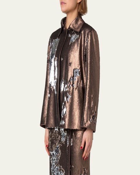 Laars Bicolor Sequined Oversized Jacket