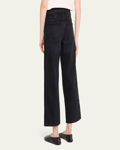 Billie Wide Straight Cropped Jeans