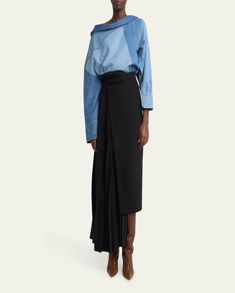 Denim Back-To-Front Shirt