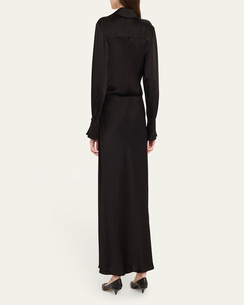 Talita Drape-Front Midi Dress