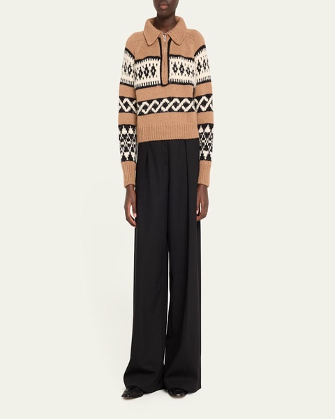 Carter Fair Isle Quarter-Zip Sweater