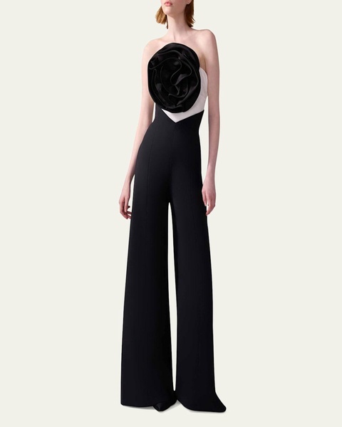 V-Waistband Wide-Leg Pants