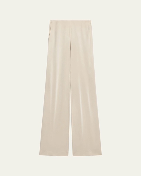 Straight-Leg Fluid Pull-On Pants
