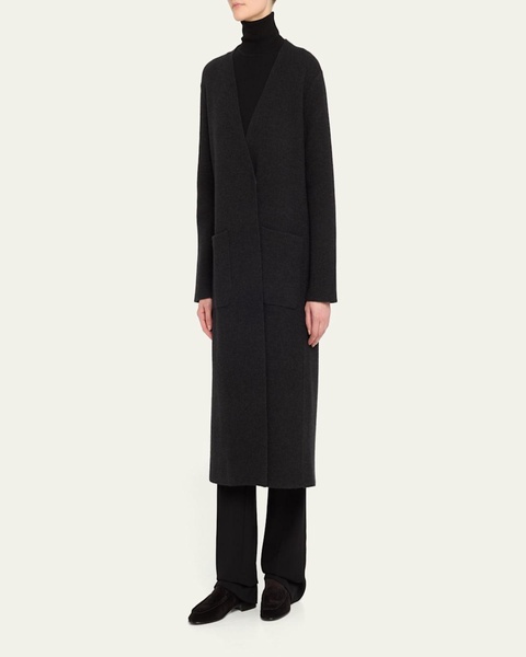One-Button Cashmere Coat