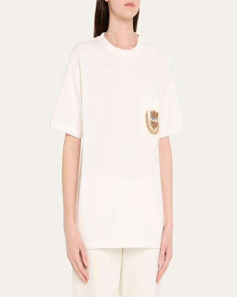 Sportsman Crest Embroidered Patch Pocket Tee