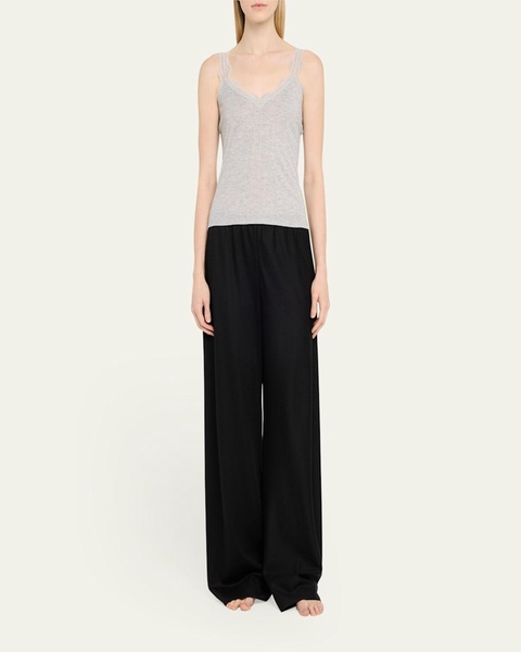 Mariela Lace-Trim Pointelle Tank