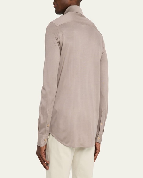 Men's Silk Pique Sport Shirt