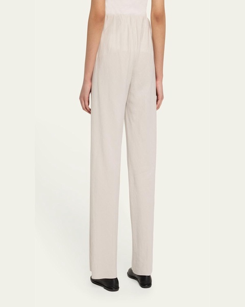 High-Waist Cotton Bias Pants