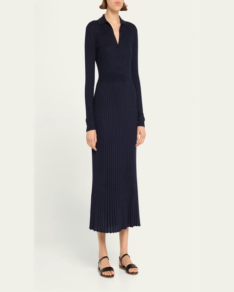 Ardor Cashmere-Blend Ribbed Midi Dress