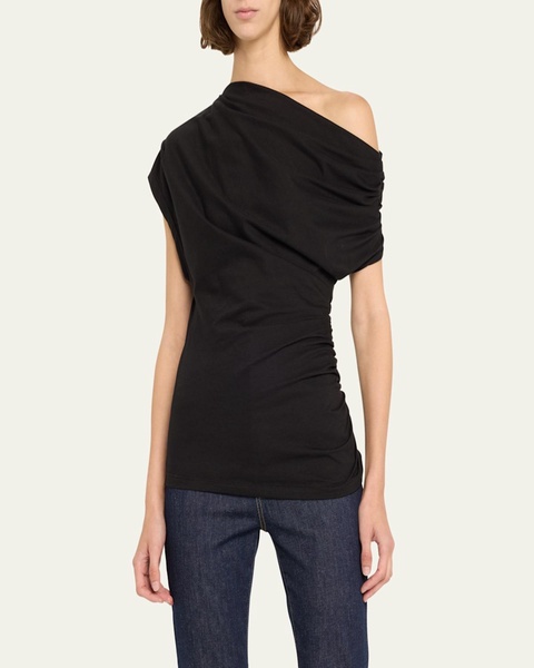 Alice Draped One-Shoulder Tee