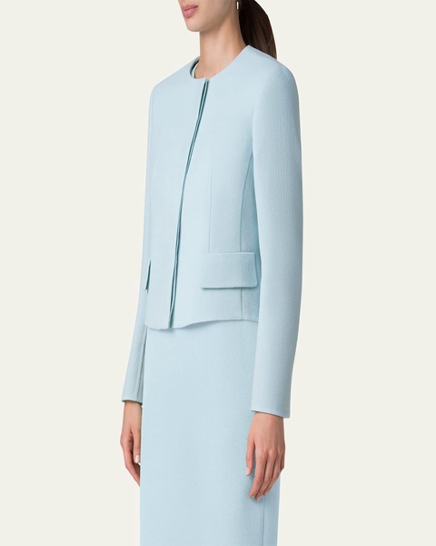 Adriana Short Wool Crepe Jacket