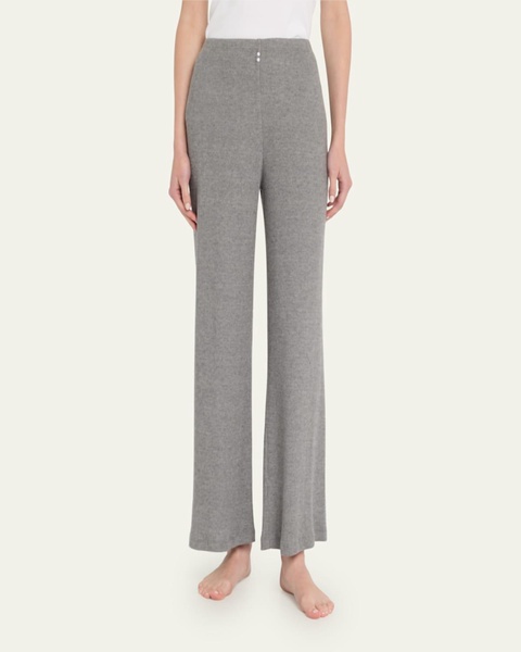 Soleil High-Rise Cropped Ribbed Pants