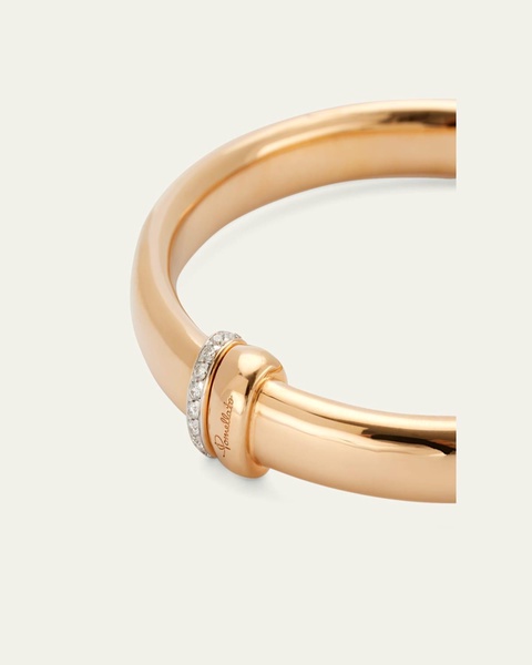 18k Rose Gold Iconica Bangle Bracelet with Diamonds