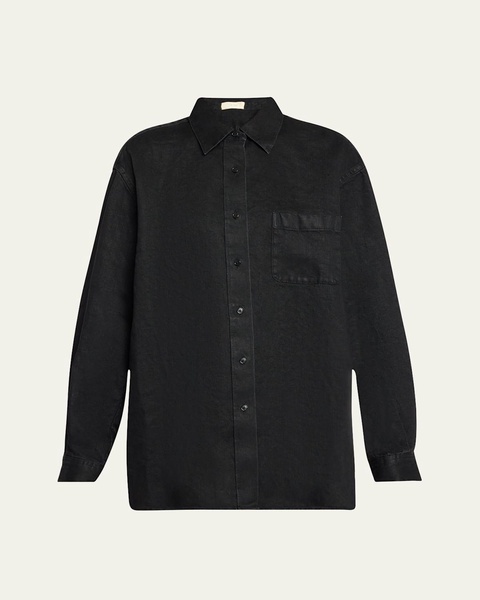 Nesson Oversized Linen Button-Down Shirt