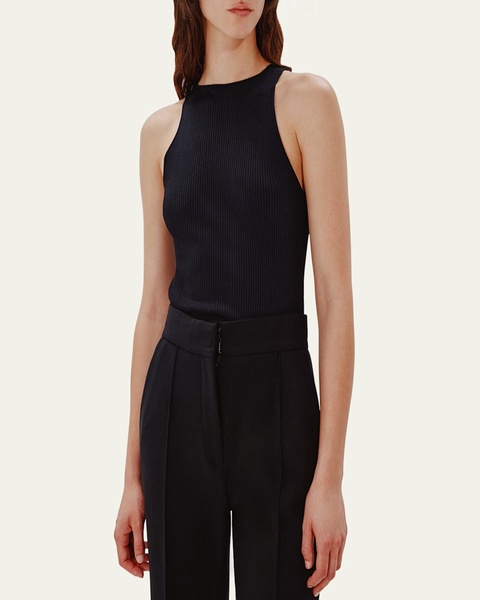 Deep V Knit Tank Top