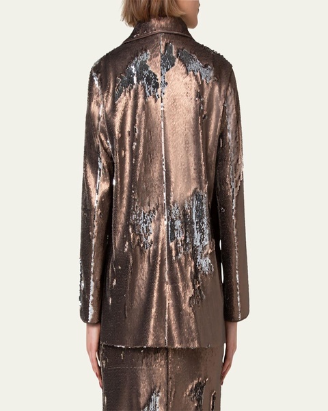 Laars Bicolor Sequined Oversized Jacket