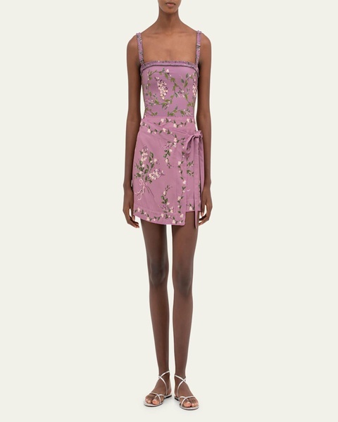 Luna Wisteria Mini Skirt Coverup
