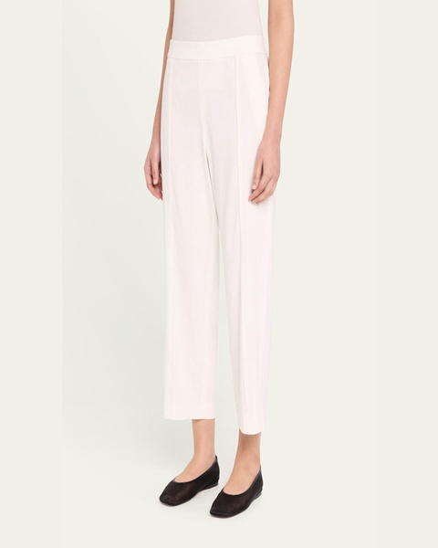 Pull-On Mid-Rise Tapered Pants