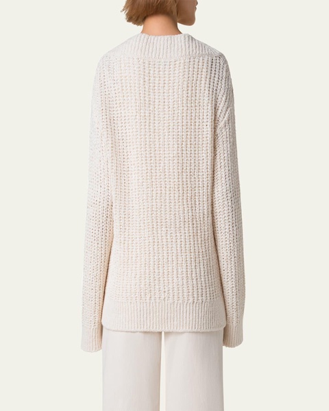 Loose Summer Tweed Knit Sweater