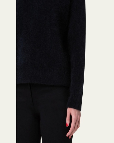 Brushed Cashmere Knit Sweater