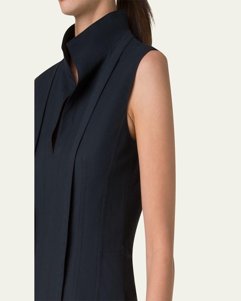 Fit-and-Flare Cotton Midi Dress