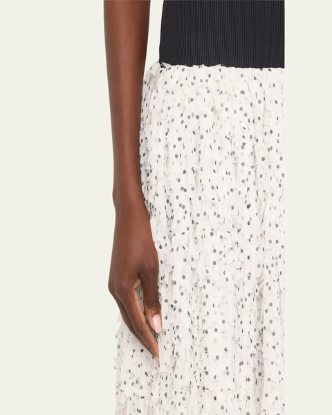 Juni Fringe Drop-Waist Midi Dress