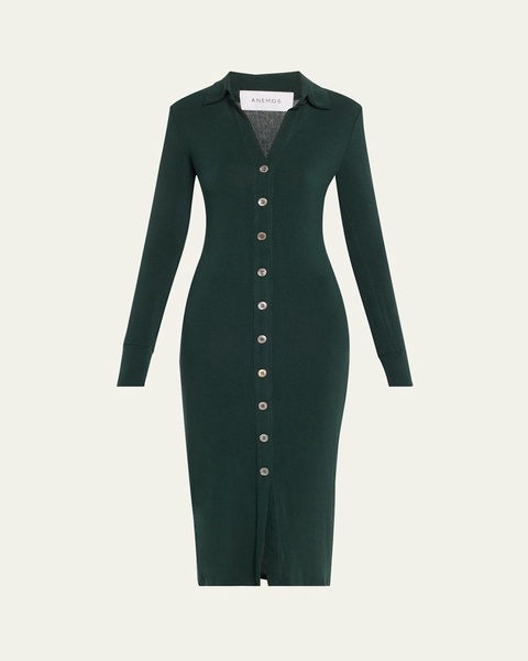 Cardigan Knit Midi Dress