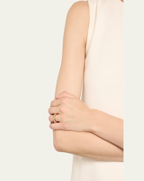 Iconica 18k Rose Gold Slim Multi Gemstone Ring