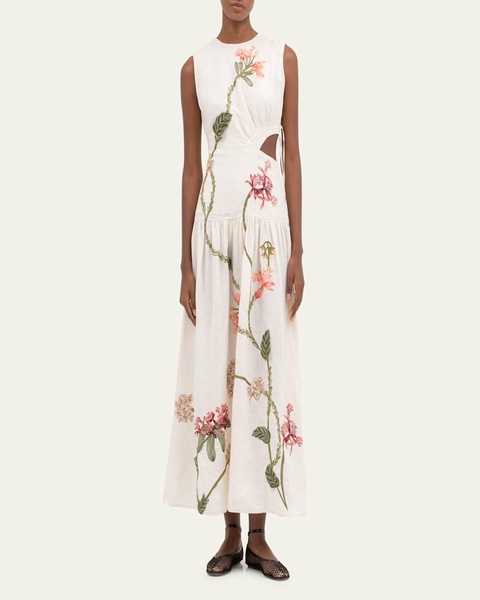 Otono Orquidea Cutout Midi Dress
