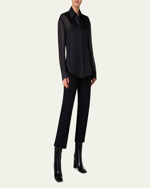 Flynn Straight-Leg Cotton Pants
