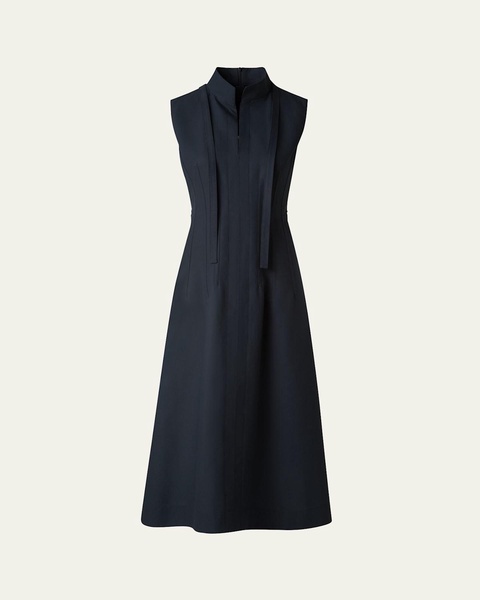 Fit-and-Flare Cotton Midi Dress