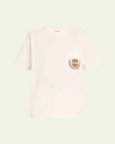 Sportsman Crest Embroidered Patch Pocket Tee