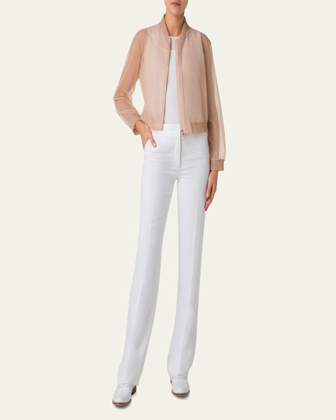 Taide Techno Stretch Tulle Bomber Jacket