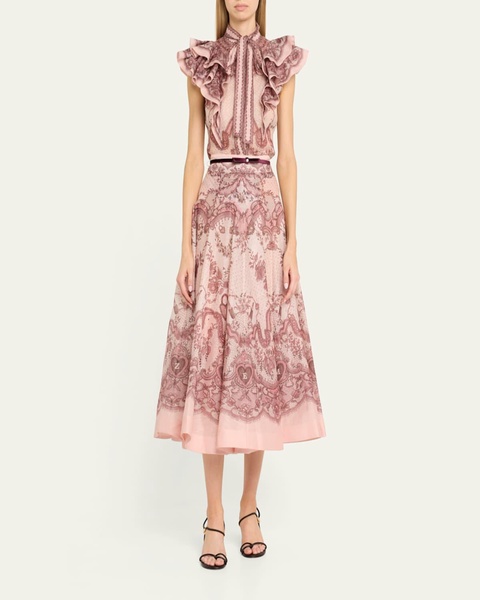 Crush Frilled Fitted Blouse