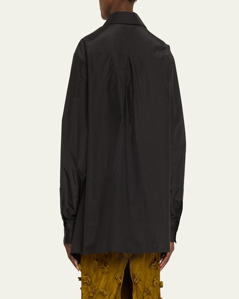 Portrait Collar Button Down Shirt