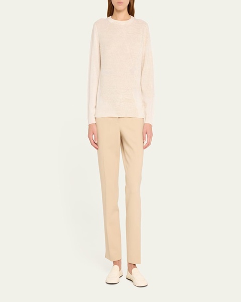 Cashmere Textured Intarsia Sweater