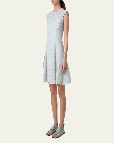 Tweed Fit-Flare Mini Dress