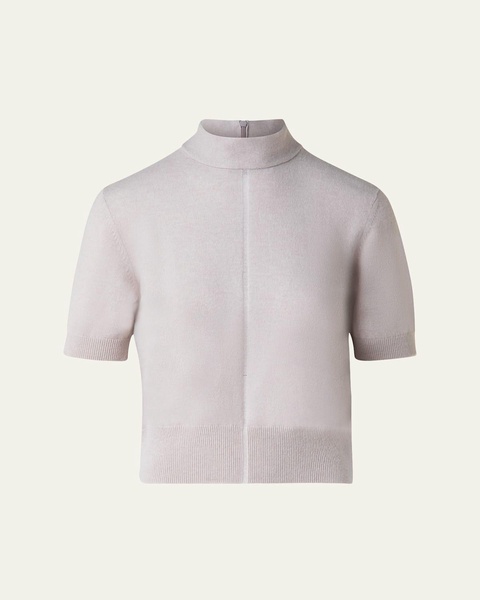 Mock Neck Cashmere Sweater