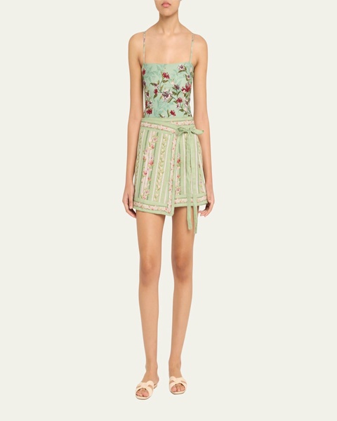 Luna Honeysuckle Mini Skirt Coverup