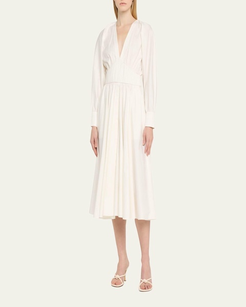 Viro Long-Sleeve Midi Dress