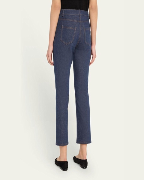 Crop Denim Skinny Leg Pants