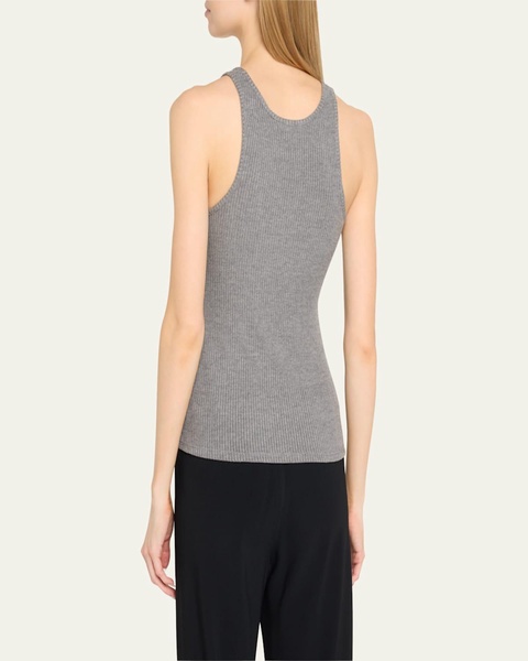Di Maria Ribbed Scoop-Neck Tank